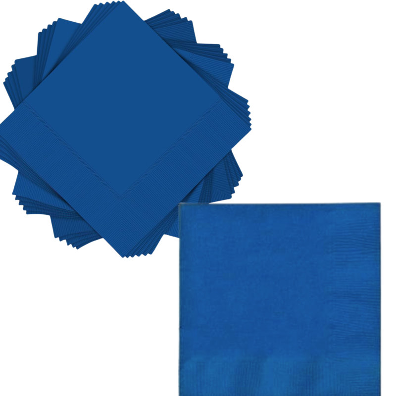 COMBO-PARTY SET: 419 PCS Complete Disposable Dining Solution for Your Event: 50-Servings, Blue