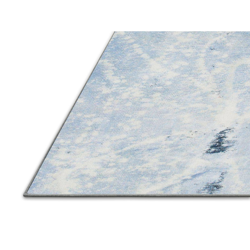Tapis décoratif multicolore à motif abstrait, Rectangle 8 pi x 12 pi