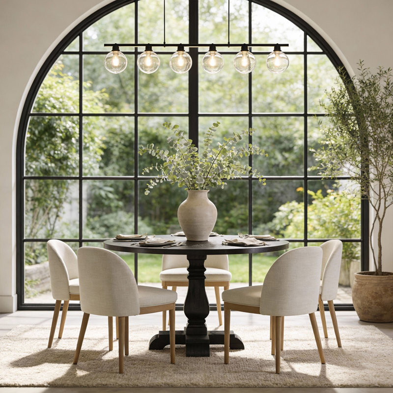 Table de salle à manger Farmwood, Noir