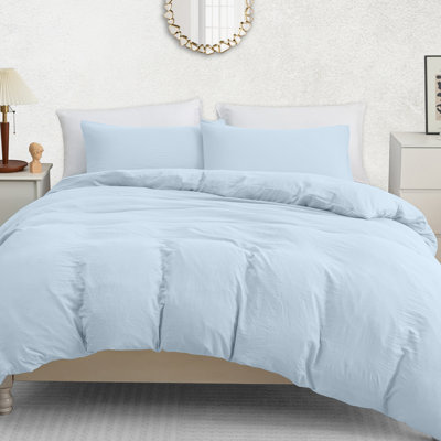 Microfiber Solid Colour Duvet Cover Set