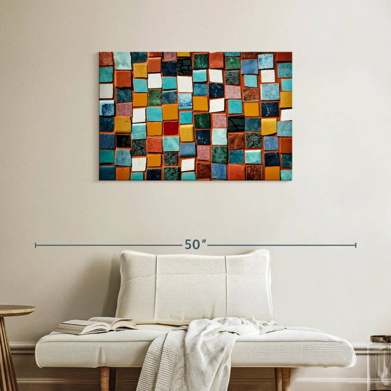 Lilie Tile Scraps Mosaic, 24" H x 36" W