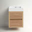 Ensemble de meuble-lavabo simple mural 18 po Beira-399346815-399346814