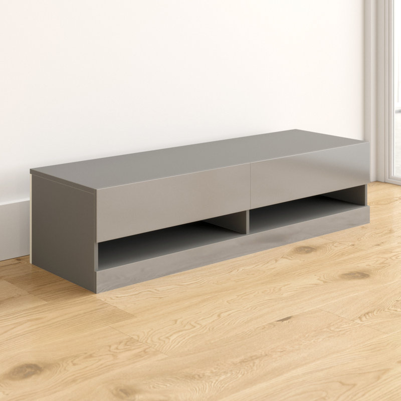 Ruggles Unfinished Floating TV Stand for TVs up to 55", Grey