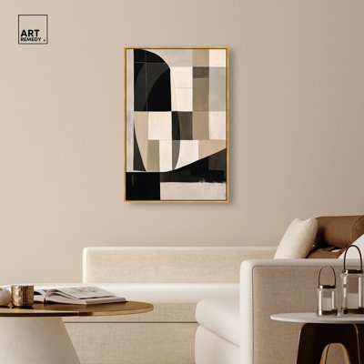 Modern Shapes II Canvas Geometric Abstract by Art Remedy