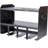 Montezuma 4-Bay Steel Wall-Mounted Power Tool Holder And Organizer With Shelf For Garage And Workshop
