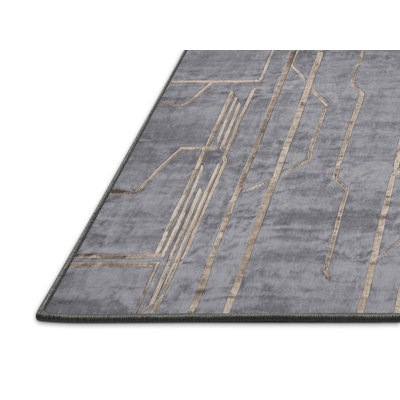 Silky Soft Plush Gray Area Rug