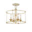 Plafonnier semi-encastré cylindrique unique 15,75 po Ashling-761808069