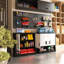 Armoire de rangement de garage murale avec portes verrouillables et tablettes réglables, armoire à outils en métal durable pour les pièces de service-122903666