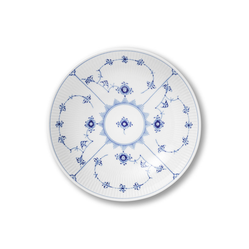 Royal Copenhagen Blue Fluted Plain Bowl, 37.2oz 8.46"