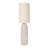 Cream Stoneware Floor Lamp With Linen Shade