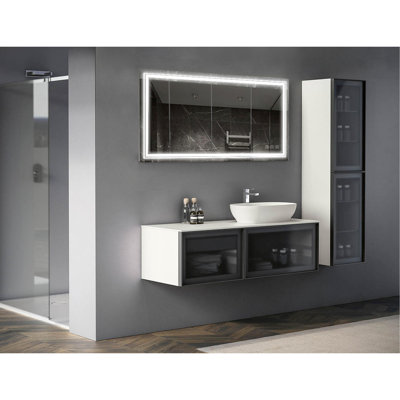 Miroir anti-buée avec bouton 3055