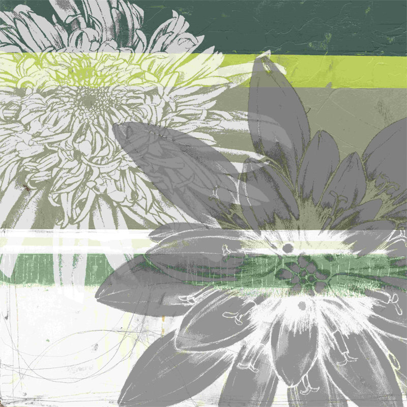 Graphique Blooms II, H 12 po x l 12 po