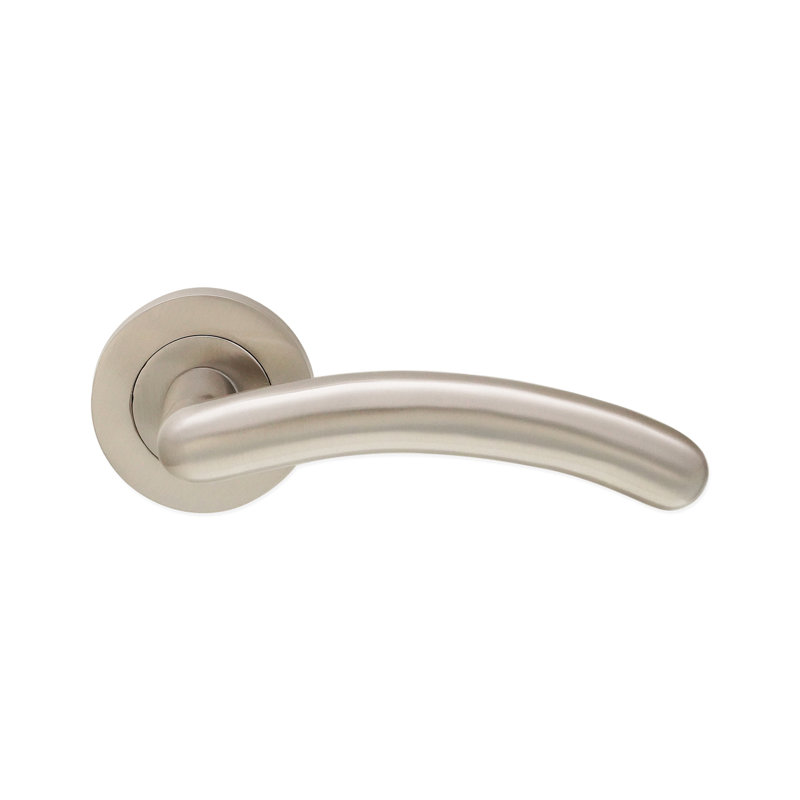 Taurus Lever Door Handle, Satin Nickel