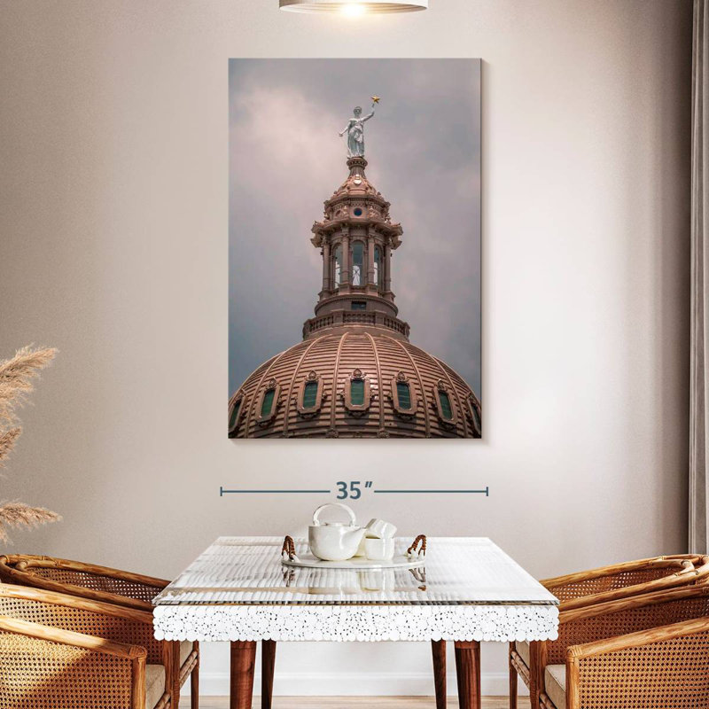 Aime Austin Texas Capitol Dome, 51" H x 34" W