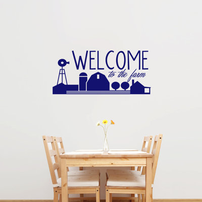 Décalcomanie murale welcome to the farm