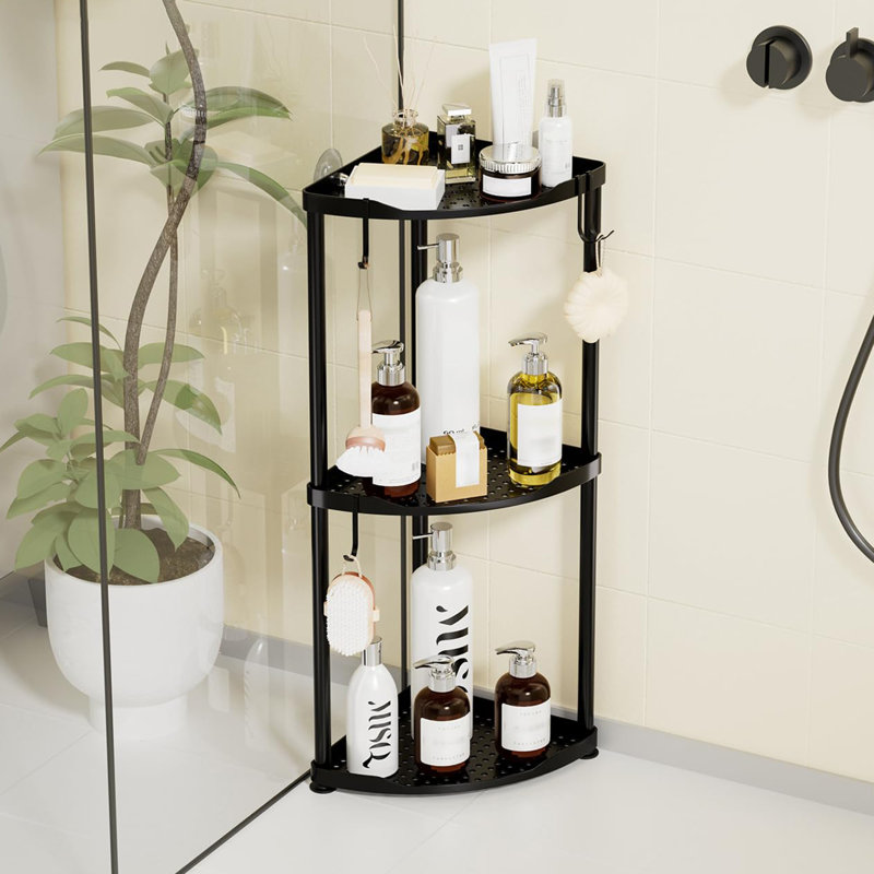 Freestanding Shower Caddy, Black