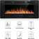 Recessed & Wall Mounted Electric Fireplace, Remote Control w/ Timer, Adjustable Flame Color & Speed