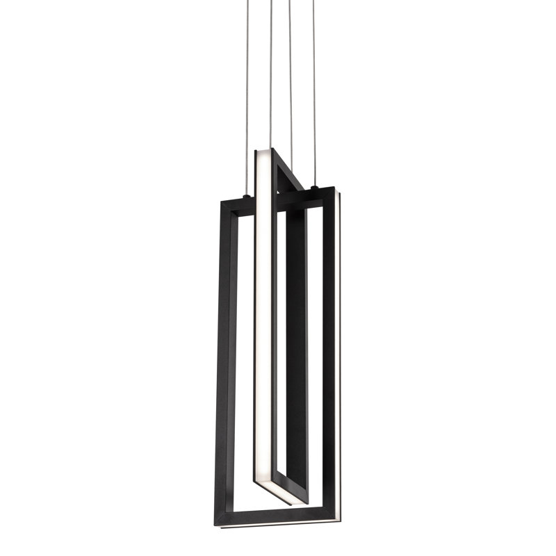 Aionna 1 - Light LED Unique/Statement Pendant, Black