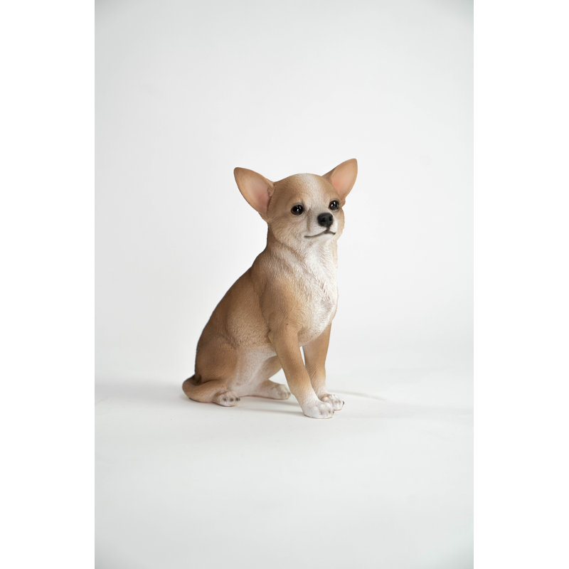 Sitting Dog Chihuahua Statue
