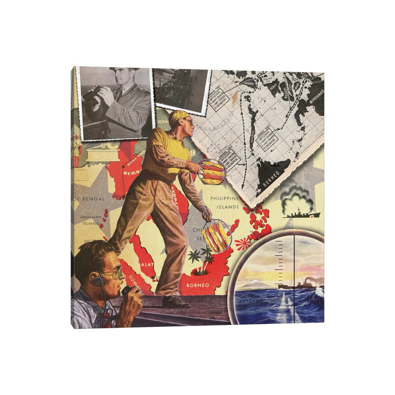 Air Force Collage by Saturday Evening Post - Gallery-Wrapped Canvas Giclée on Canvas, Wrapped Canvas, 30.48 cm H x 30.48 cm W