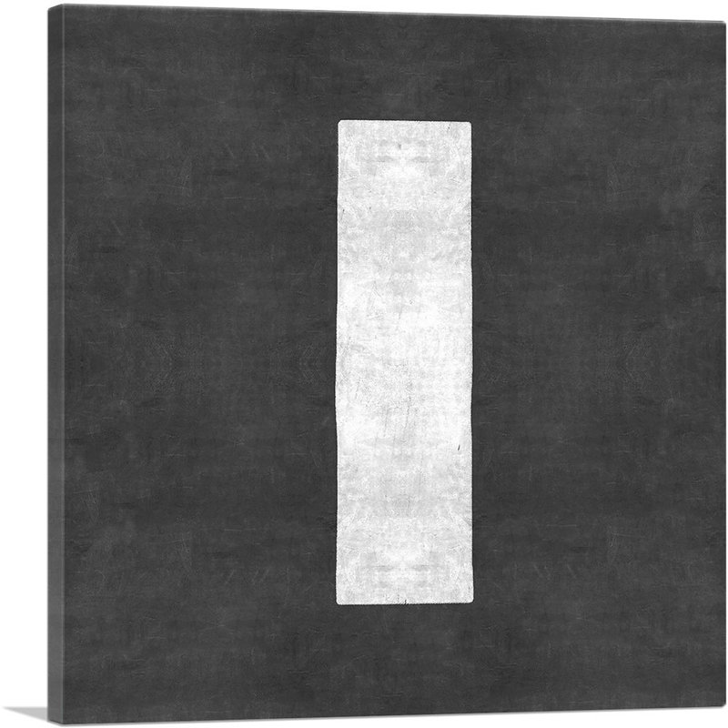 " Chalkboard Alphabet Letter I ", 26" H x 26" W x 1.5" D