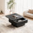 Solid Wood Veneered Square Coffee Table with Flip-Top Storage, Deep Black, 31.5''
