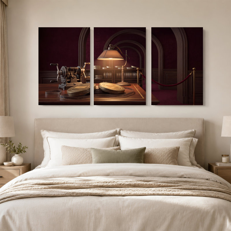 Ensemble de 3 impressions sur toile rétro, H 36 po x l 24 po x 3 pièces