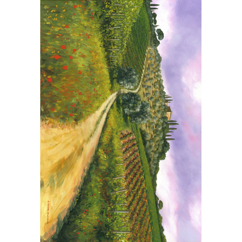Tuscan Road by Michael Swanson - Wrapped Canvas Art Prints, 30cm H x 46cm W x 3.8cm D
