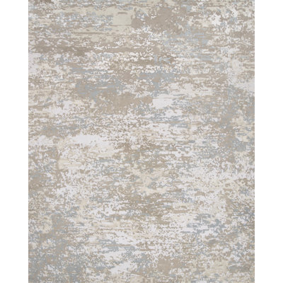 Contemporary Hand Knotted Abstract Area Rug
