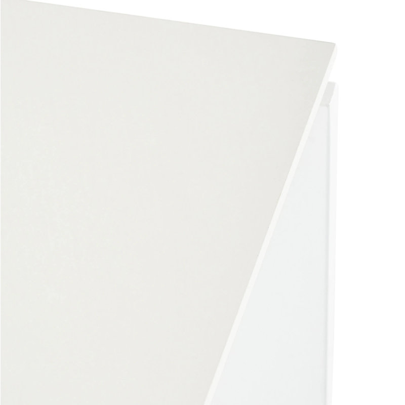 Four Metal Base Dining Table, White, 28" H x 75" W x 35" D