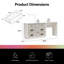 Commode 3 tiroirs Valencia