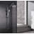 Rainfall Shower Head with Handheld, 10" Shower Head,5 Setting Handheld with Sliding Bar-60164216