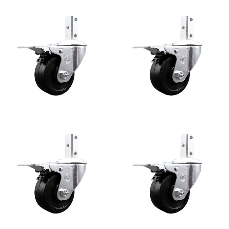 Soft Swivel Square Stem Caster