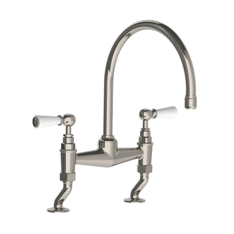 Lefroy Brooks Classic Kitchen Faucet, Silver Nickel