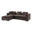 Canapé modulaire avec canapé en L 93,7 po et compartiment de rangement en bois pour salon-23450764