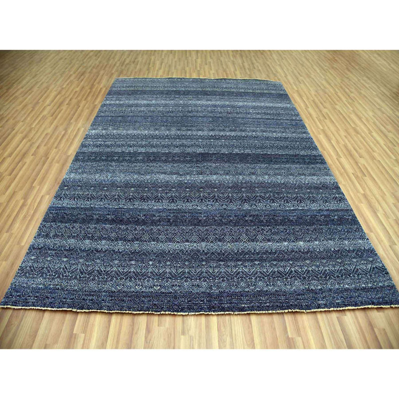 Tapis unique noué à la main 8 pi x 10 pi 2 po nouvel âge Vaja