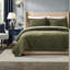 Ensemble de literie King - Pièce, couvre-lit en velours vert avec matelassage de style moderne