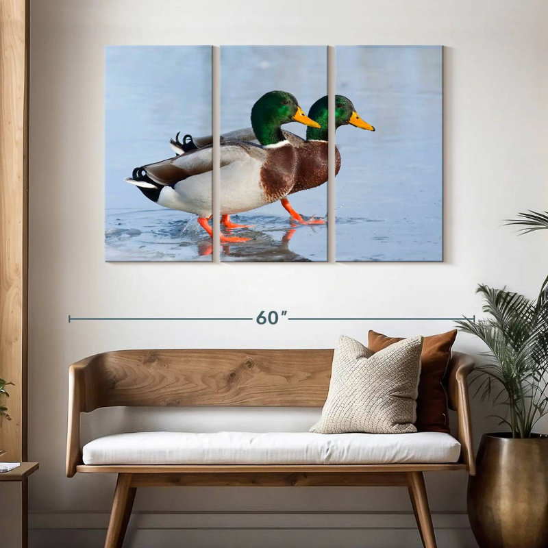 Brampt Mallard Duck Duo, 32" H x 50" W