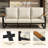 78.7'' Wide Outdoor Patio Sofa With Removable Cushions-506399862