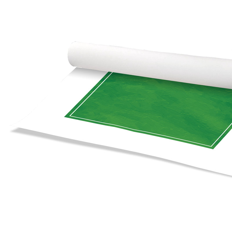 Impression sur papier roulé «vert», H 16 po x l 16 po x P 1 po