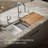 Prolific 44" L x 18-1/4" W x 10" Undermount Single Bowl Kitchen Sink with Accessories