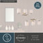 Yostina 3 Light Polished Nickel Transitional Bathroom Vanity Fixture White Glass