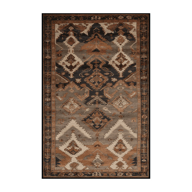 Tapis brun lavable à la machine, Tapis de couloir 2 pi x 5 pi
