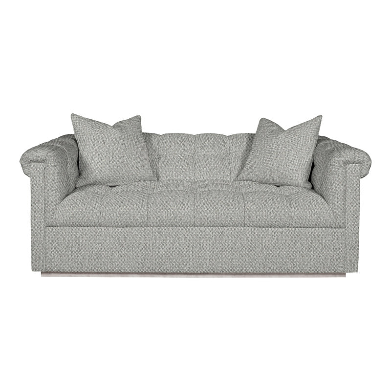 Causeuse rembourrée Thom Filicia Home, Colombe Tarbee, Gris colombe