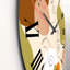 Portrait d'une ligne de femmes afro-américaines III - horloge murale moderne-60327578