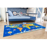 Furnish my Place Johnathon 756 World Map HD |Educational Learning Game Play | Non Slip Kids Rug Carpet Classroom Playroom Mat | Educational Play Time, Multicolor