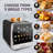 Inspirex 2-slice Touchscreen Toaster, Black-120293817