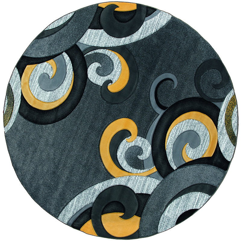 Zabala Paisley Indoor Rug, Round 7'10"