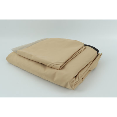 Tan 10X12 Ft Outdoor Patio Gazebo Replacement Top Cover. Protected, Water-Repellent . Double Tiered With Drain Holes & Net. For 10X10 Gazebo. Maximize Your Enjoyment Canopy - Tan. Quality , Water .