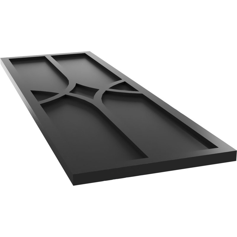 Volets en PVC True Fit, Noir, 12", 29"